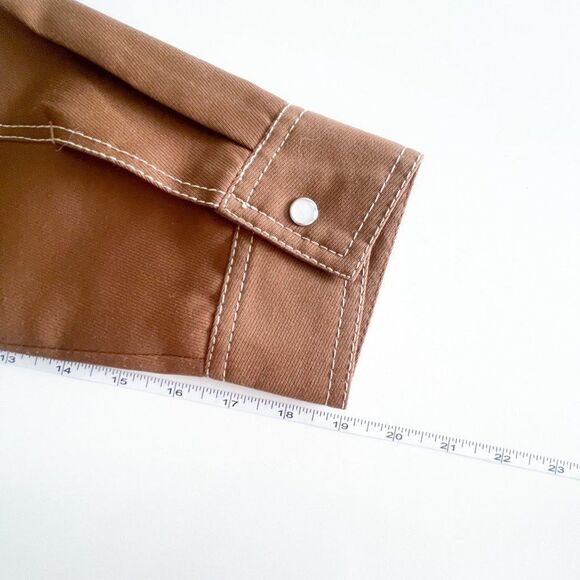 Vintage High Country Men's Western Shirt Jacket Brown Pearl Snaps Size 42 - Picture 6 of 10